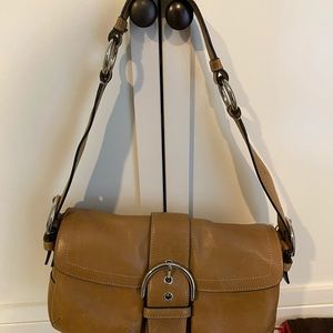 Khaki coach bag